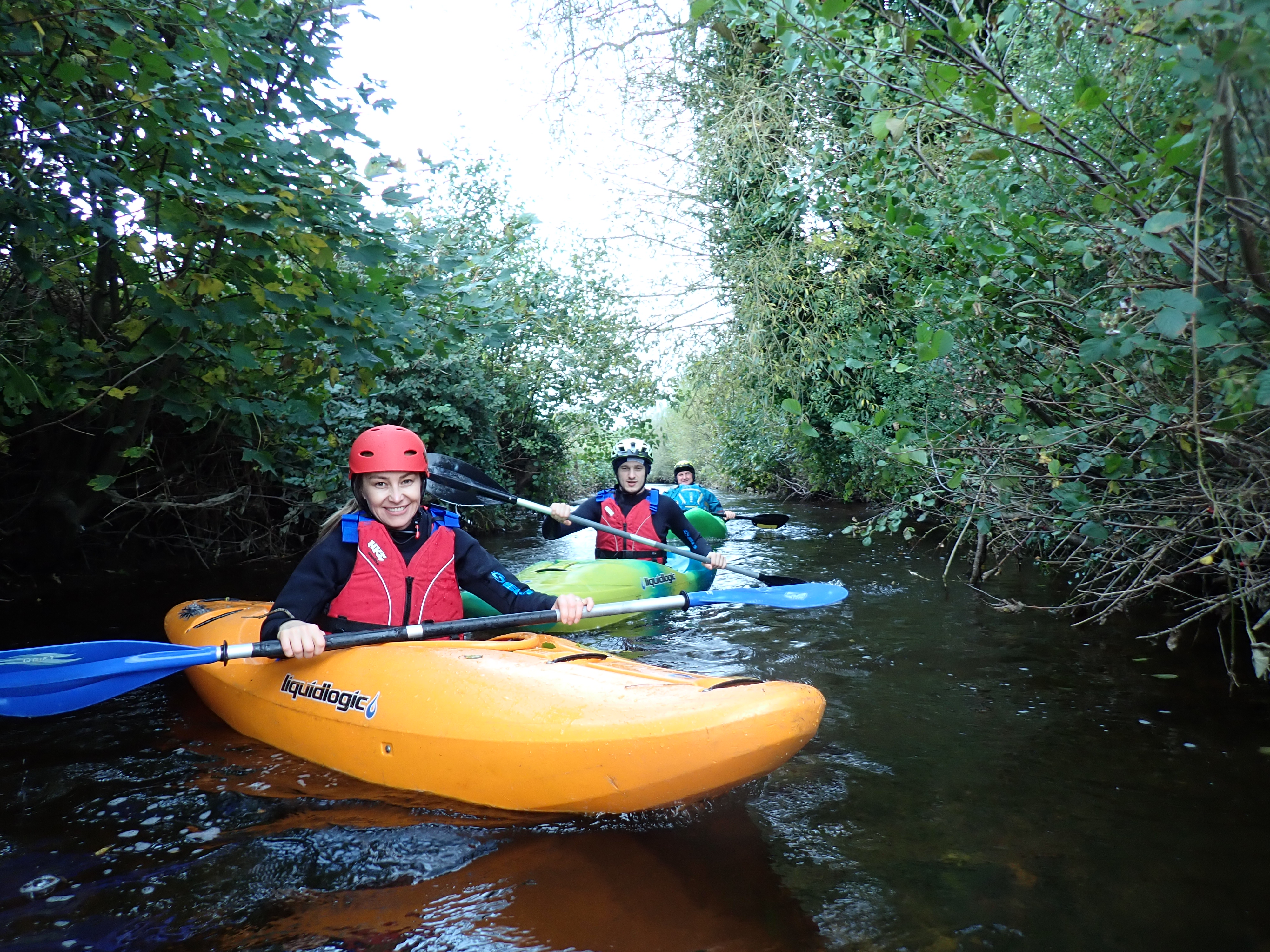 Kayaking skills training